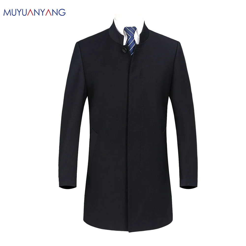 2020 брендовый Мужской винтажный Блейзер Пальто в китайском стиле Деловое платье