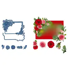 

Tattered Lace Crown Rose Frame Set Cutting Dies Craft Embossing Make Paper Greeting Card Making Template DIY Handmade 2021 New
