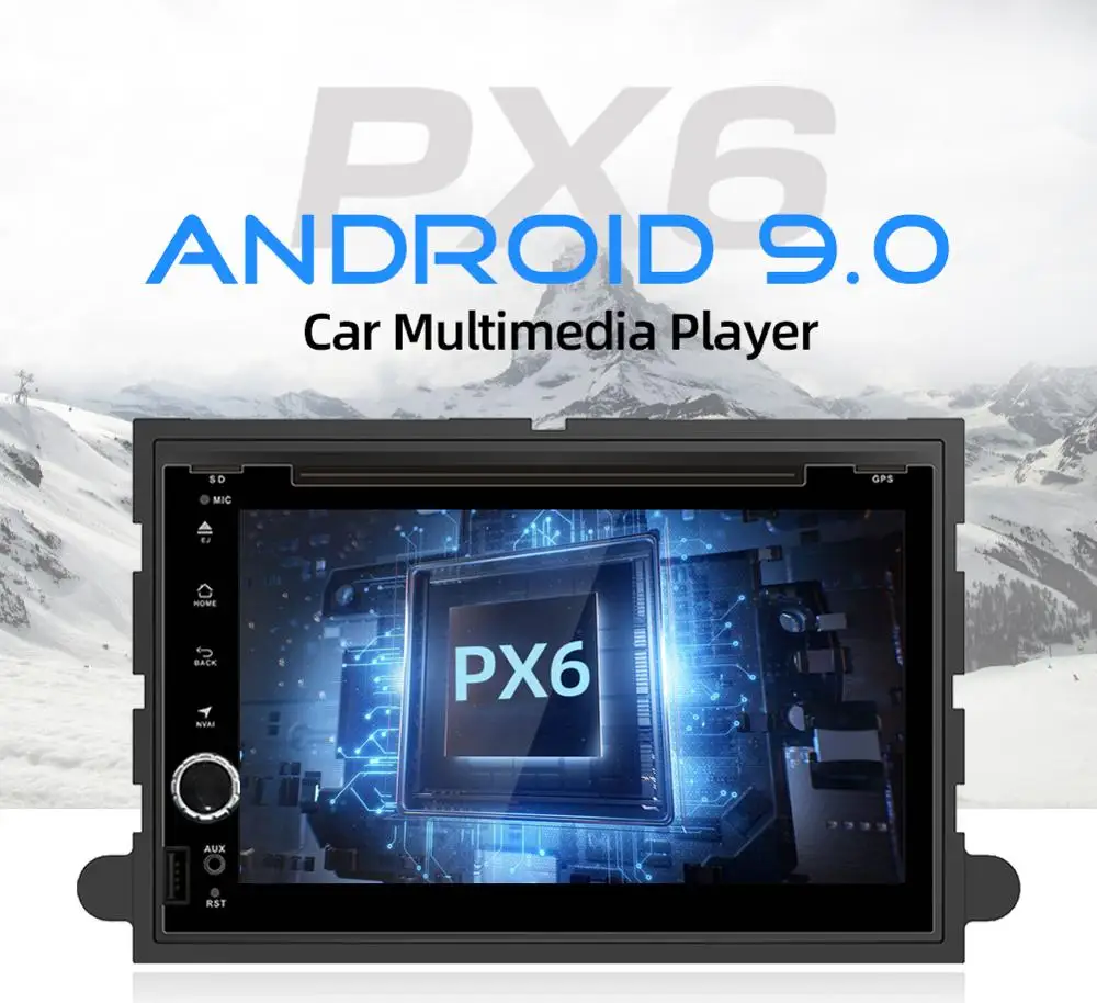 2 Din Android 9,0 Ford Fusion Expedition Explorer gps Navi F150 F350 F500 Escape Edge Mustang 4 Гб ram+ 64 ГБ rom Восьмиядерный автомобильный DVD