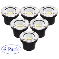 6 Pack Waterproof LED underground Light 5W 10W 15W 18W Outdoor Ground Garden Path Floor Buried Yard Spot Landscape 110V220V 12V 1