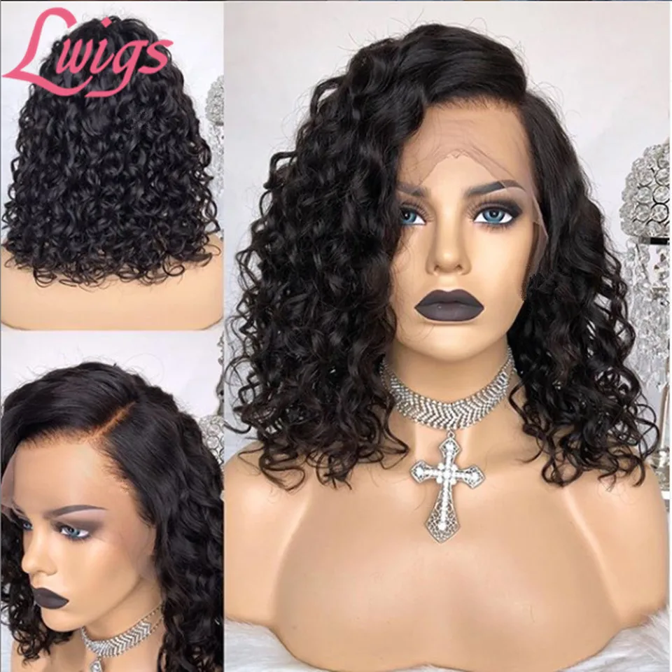 

Undetectable Dream Transparent HD Lace Wig Curly Bob Wigs Lace Front Wigs With Baby Hair 13X4 Lace Frontal Wigs Bleached Knots