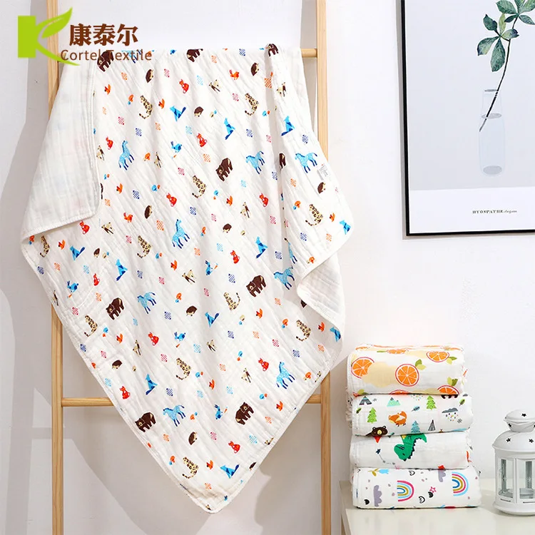 

Bath Towel for Children Infants Water-Absorbing Baby Blanket High Density Six-layer Pure Cotton Gauze Blanket