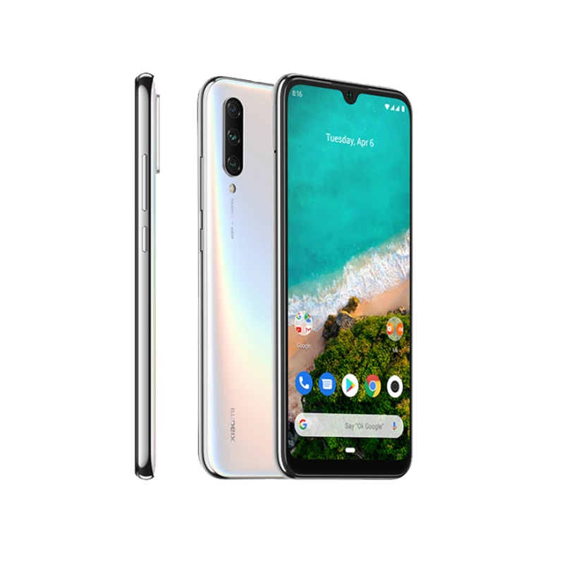 More than White Смартфон Xiaomi Mi A3, глобальная версия, 4 Гб, 128 ГБ, 32 МП, селфи, Android One, Snapdragon 665, 48 МП, 4030 мАч, камера, экран AMOLED, 6,09 дюйма - Color: More than White