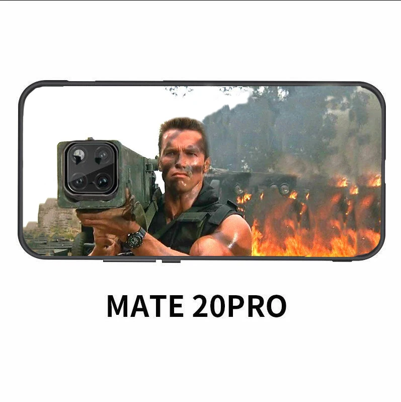 Мягкий силиконовый чехол для телефона Arnold Schwarzenegger movie Commando для huawei mate 20 mate20pro