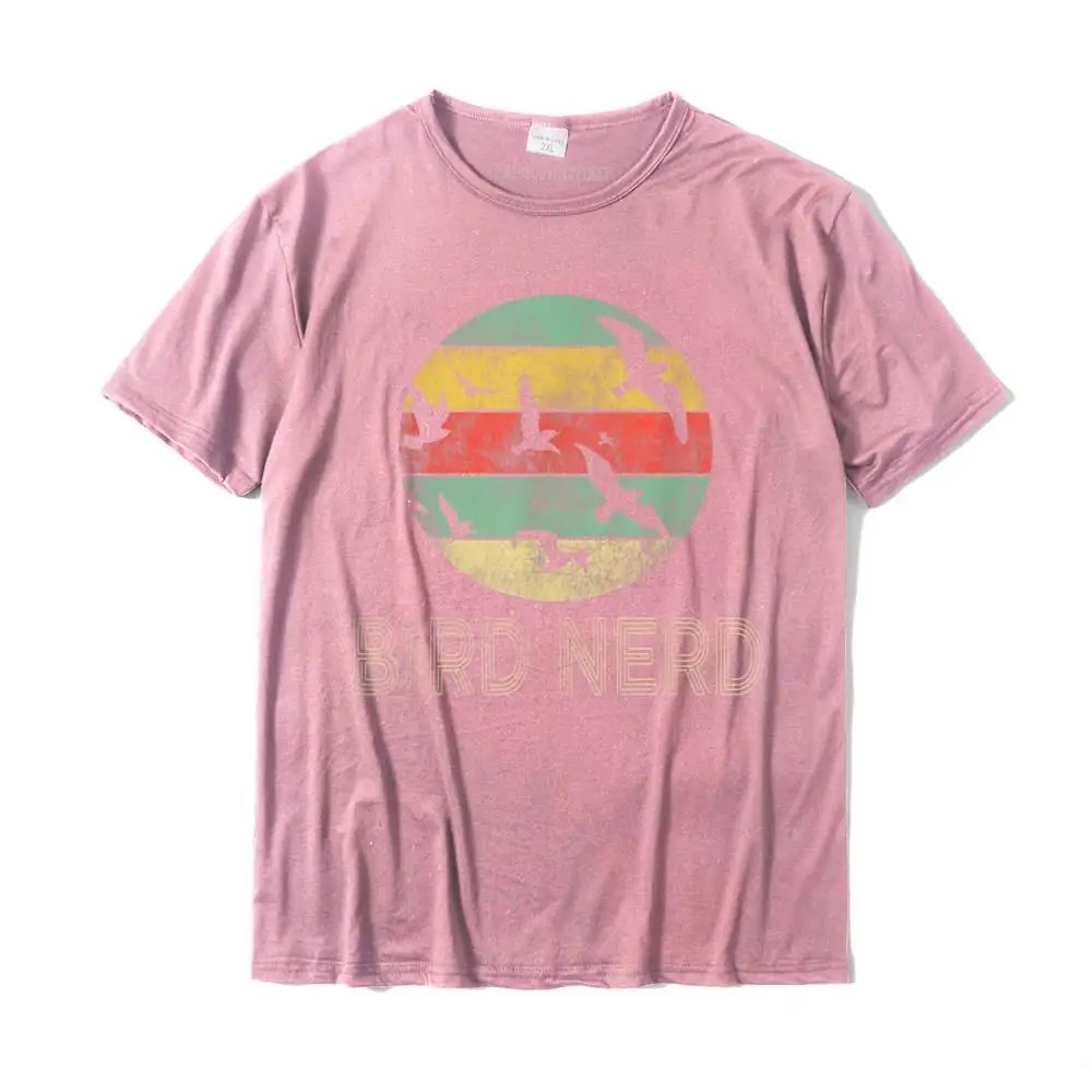 Custom 100% Cotton Printed Tees Oversized Short Sleeve Man Top T-shirts Printing Father Day Tee-Shirts O-Neck Drop Shipping Retro Vintage Birding Bird Watching Funny Bird Watcher Gift T-Shirt__36131 pink