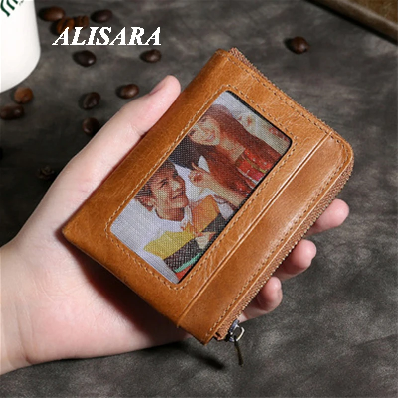 

Wallet Vintage Japanese Short Wallet Genuine Leather Function folding ultra-thin wallet Durable and durable Korean popular