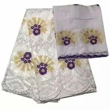 Африканский Базен Riche Ткань кружево Базен Riche Getzner наивысшего качества морская парча ткань KY02