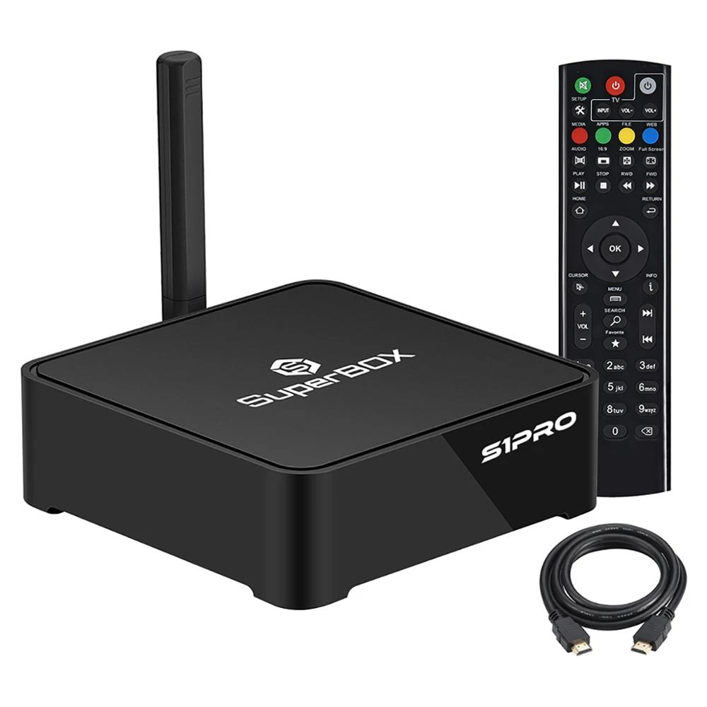 SUPER BOX S1 pro UNIVERSAL North America Enlgish MEDIA PLAYER without extra  Fee|Set-top Boxes| - AliExpress