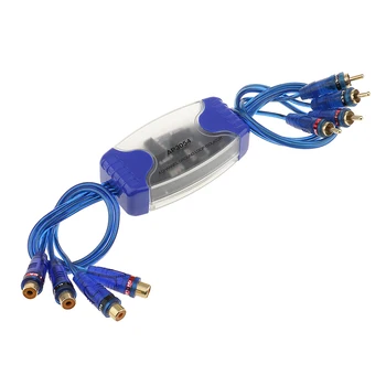 

4 Channel RCA Ground Loop Isolator Noise Elimination Filter High Low Line Out