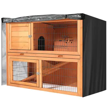 

Oxford Cloth Rabbit Hutch Cover Double Layer Rabbit Cage Dust Cover Waterproof Pet House Protective Cover Furniture Cover