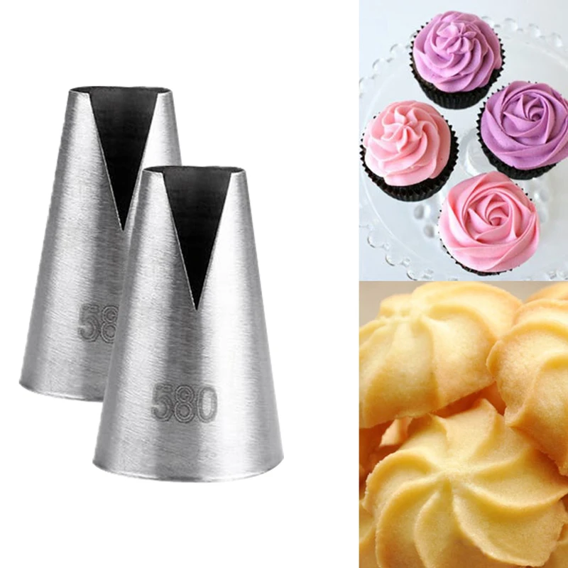 

Cake Baking, Decorating Mouth, Stainless Steel, Korean Seamless Squeezing Nozzle Tips For Cake Decoration Tool Simple Convenient