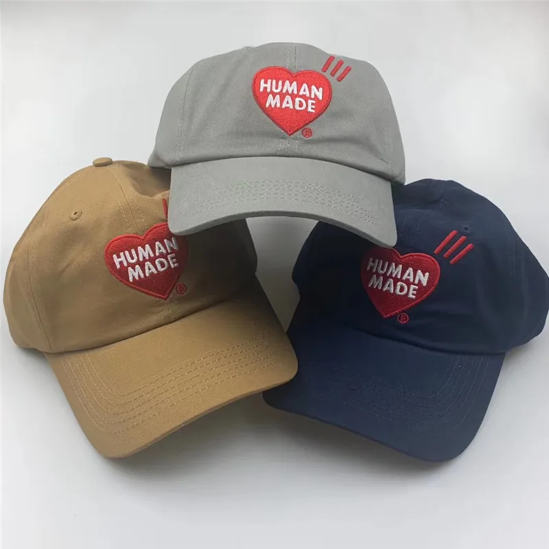 

Best Quality HUMAN MADE Baseball Caps Men Women Hip-hop Peaked Cap HUMAN MADE Embroidery Baseball Caps