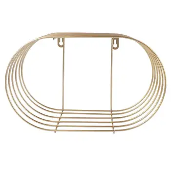 

1Pc Wall-Mounted Metal Storage Rack Home Living Room Bedroom Store Rack