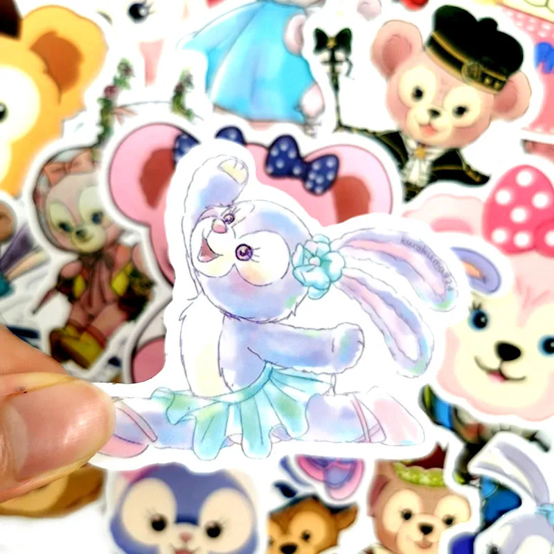 36 шт./лот, Мультяшные милые аниме Duffy наклейки "медведь" для автомобиля, ноутбука, багажа, сноуборда, велосипеда, Phonecase, наклейка, детская игрушка, наклейка