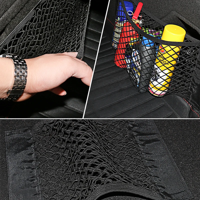 Автомобильный сетчатый органайзер для багажника, сетка для хранения, открытая для Skoda Citigo Октавия Рапид 1 2 3 Roomster Superb 3 Vision E, автомобильные аксессуары