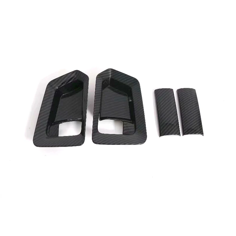 

For Toyota HiAce GL Grandia Tourer H300 2019 Carbon Style Interior Handles Bowls Frame Cover Trim Car Styling