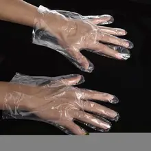 100 шт одноразовые перчатки многоцелевые без латекса одноразовые ПЭ для детей пищевая Защитная столовая еда для барбекю фрукты