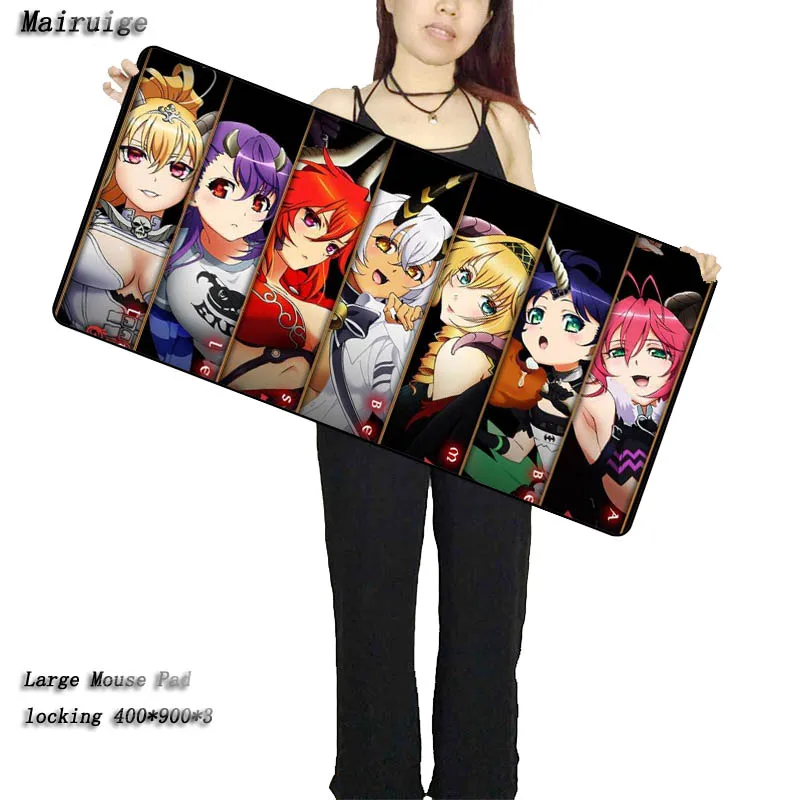  900*400*4 Japan Anime Large Locking Edge Mouse pad Gamer gaming Mousepad keyboard mat for CSGO LOL 