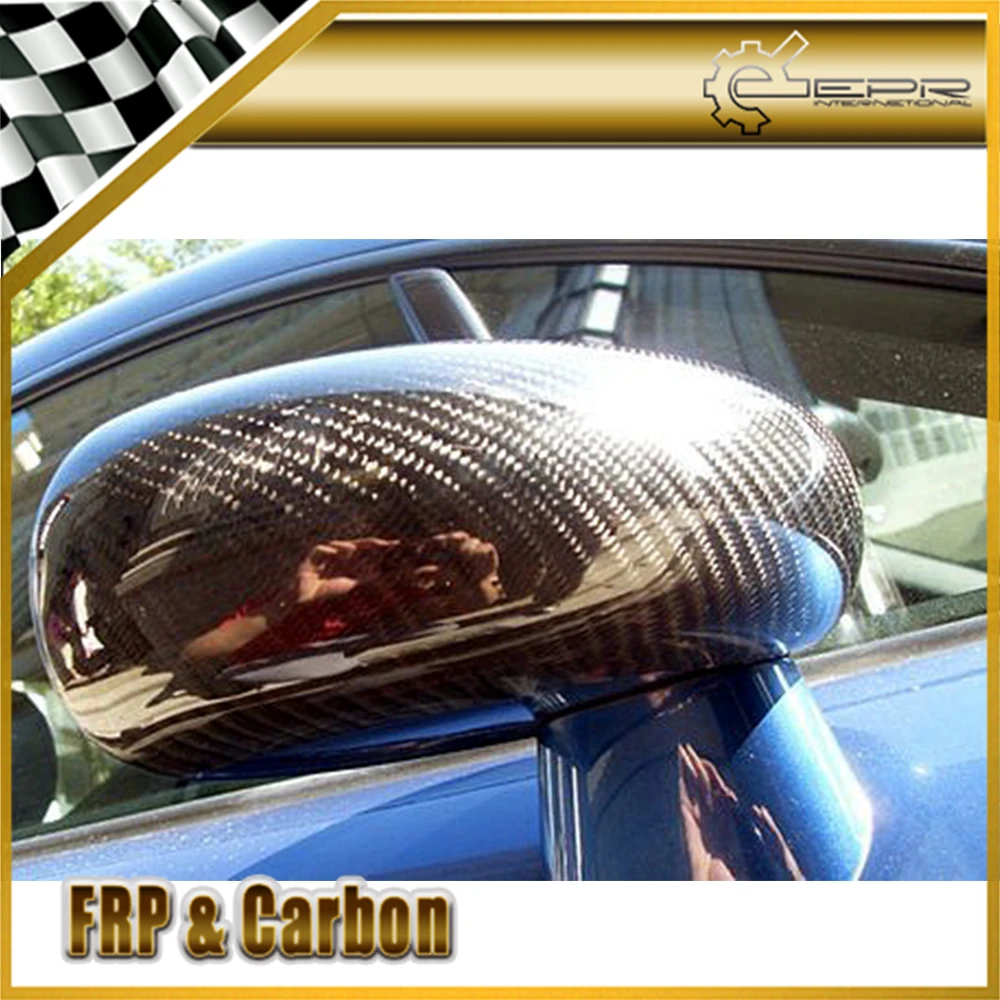 Car Accessories For Audi TT MK1 1998-2006 (Type 8N) Carbon Fiber Mirror Cover Stick On Type Glossy Finish Side Mirror Kit Trim
