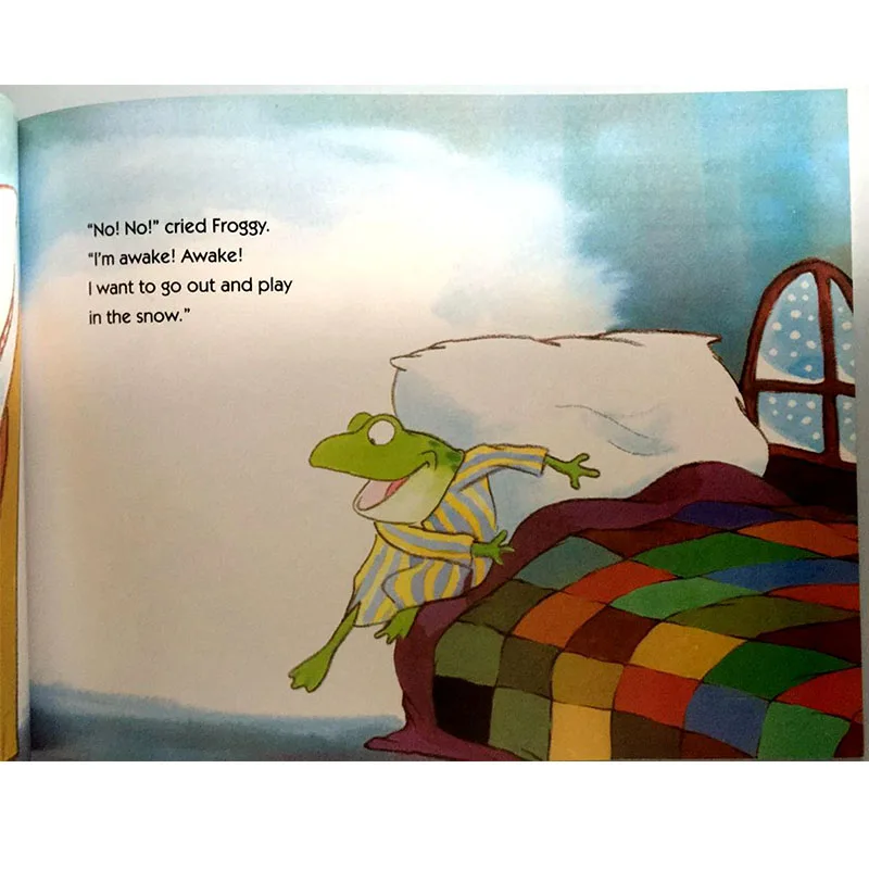 Froggy одевается Джонатаном Лондоном образовательная английская книга с