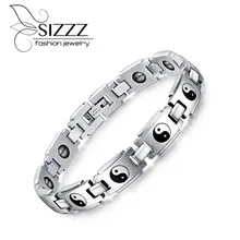 Магнитные браслеты и браслеты из нержавеющей стали браслеты для здоровья для женщин и мужской ювелирный браслет