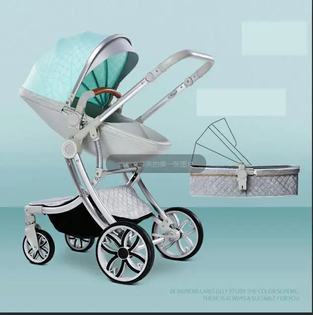 Новинка, 2 в 1, детская коляска с высоким пейзажем, двусторонняя коляска для новорожденных, похожая на Aulon babyfond