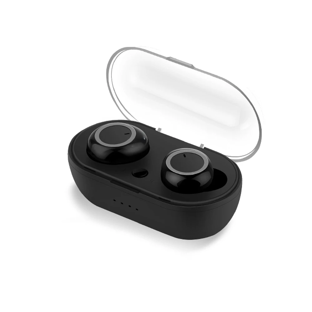 TWS W2 Беспроводные Bluetooth 5,0 наушники мини наушники с микрофоном зарядная коробка Спортивная гарнитура для телефона Xiaomi huawei - Цвет: Black With Grey