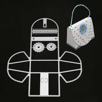 

YINISE Metal Cutting Dies For Scrapbooking Stencils Flower Bag DIY Paper Album Cards Making Embossing Folders Die Cuts Cutter