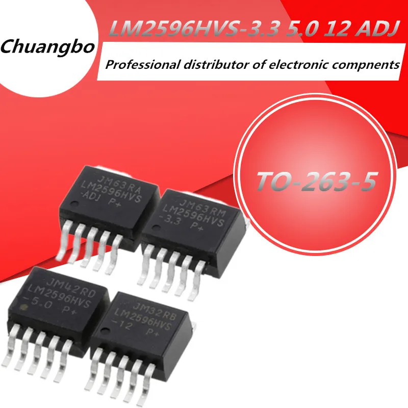 5 Pz/Lotto Lm2596 To-263 Lm2596Hvs-12 Di Lm2596Hvs-5.0 Lm2596Hvs-Adj To-263-5 Md Chip Regolatore Di Commutazione Nuovo Disponibile