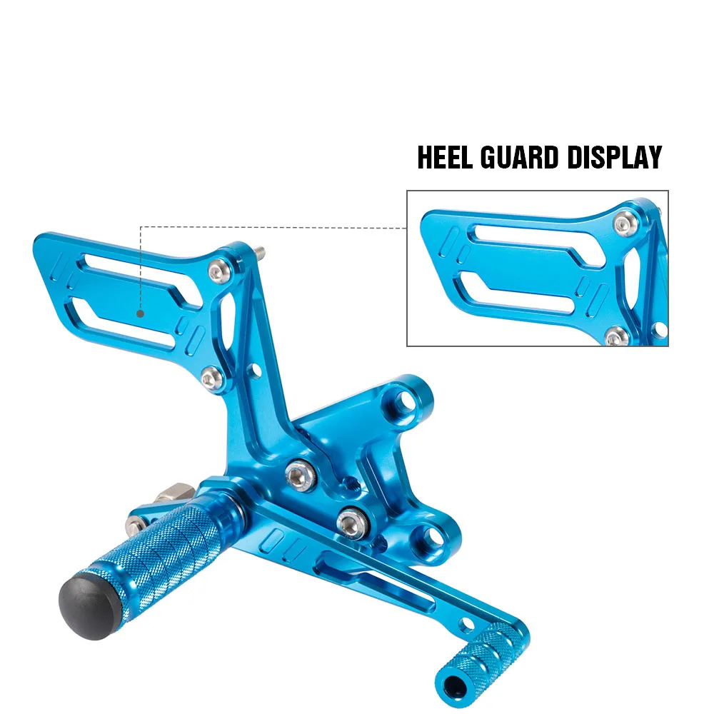 CNC мотоцикл подножка подножки Peg педаль Rearset синий стиль для Suzuki SV650 SV650S GSXR600 GSXR750 GSX1000 K1 D40