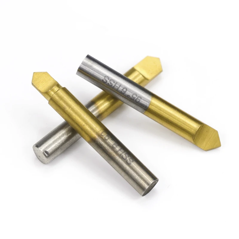 XCAN Key Cutter TiN Coated HSS Flat Knife Drill Bit 95-110 Degree for Key Cutting Machine Parts