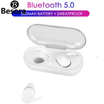 

TWS W13 Bluetooth Headset 5.0 with Mic Touch control Waterproof Wireless Headset