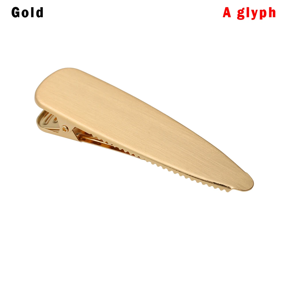 A glyph Gold 1 шт., европейский стиль, Геометрическая квадратная металлическая заколка для волос, ленивый ветер, Геометрическая заколка для волос, стильные заколки для волос с хвостиком, аксессуары для волос для девочек - Цвет: A glyph Gold