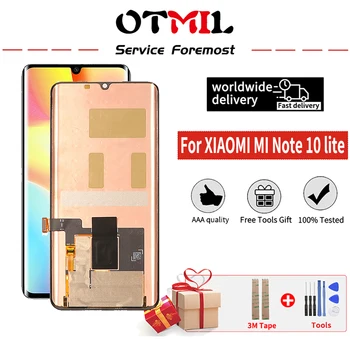 

6.47" Original Super Amoled For Xiaomi MI Note 10 Lite LCD Display Screen Touch Digitizer Assembly Replacement For M2002F4LG