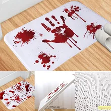 Мягкий коврик в стиле Хэллоуина, украшение, следы крови, нескользящий коврик, ковры для ванной комнаты XSD88