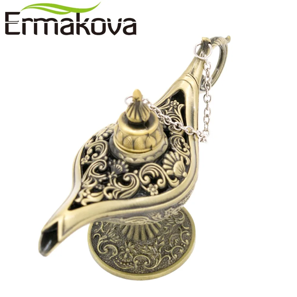 Ермакова 12 см (4.7 &quot) Классический Редкие Hollow Легенда Аладдин Магия Genie Лампы для
