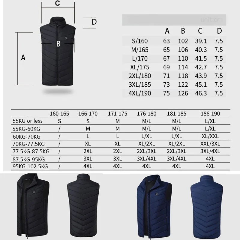 5 цветов, мужской, женский, USB жилет с подогревом, зимний жилет с подогревом, куртка с подогревом, тактический, для охоты, туризма, рыбалки, кемпинга, теплый жилет