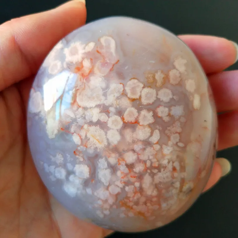 

Natural stone The cherry blossom agateSardonyx agate palm stones playthings small stones and crystals healing crystals