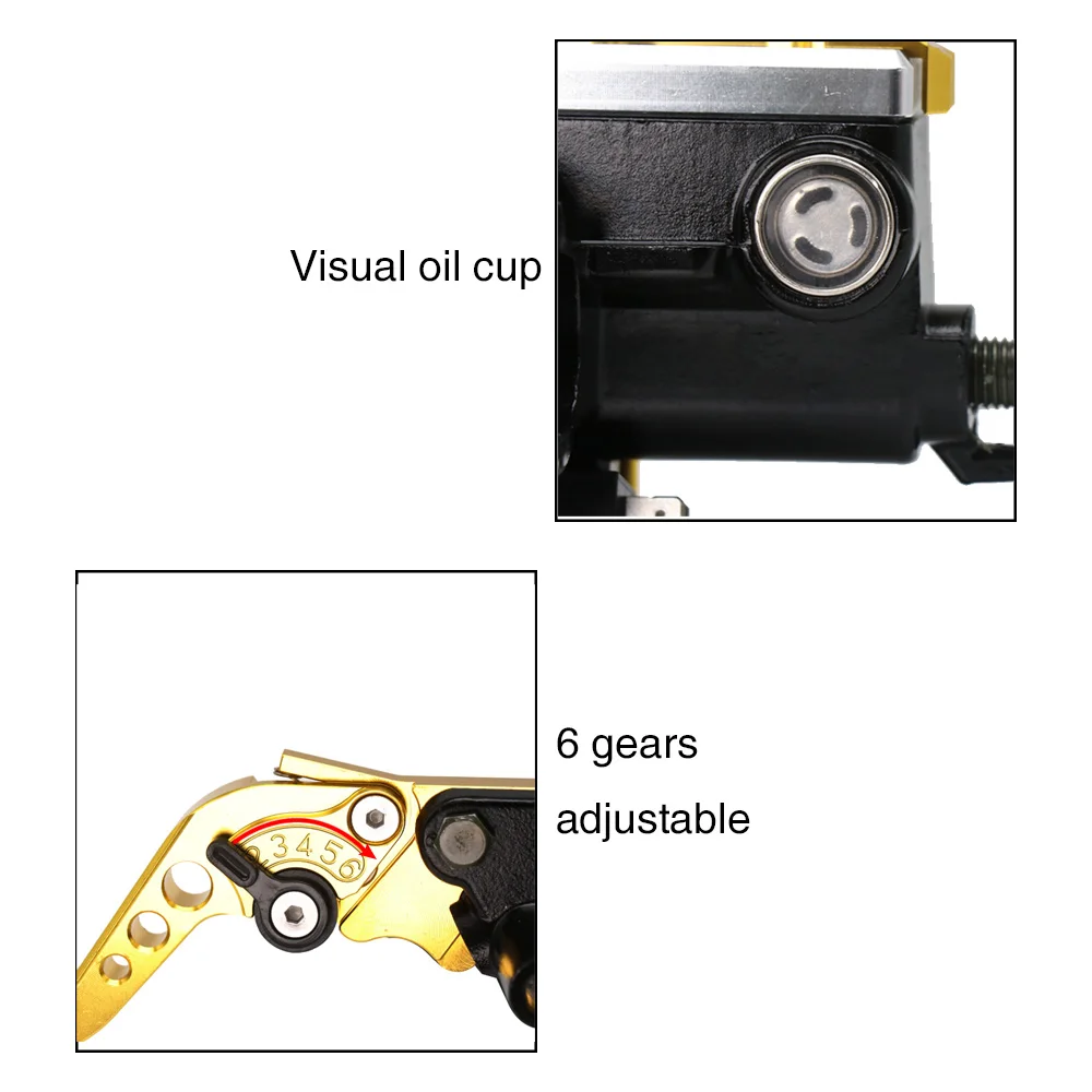 Alconstar- Dirt Bike Handle Accessories Front Brake Lever 50CC-300CC Cylinder Hydraulic Pump Motorcycle Universal Scooter Clutch