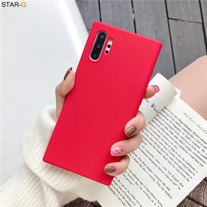 Candy Color Matte Silicone Phone Case For Samsung Galaxy Note 20 Ultra Note 10 Plus Lite 9 8 S10 Ultra-thin Tpu Back Cover cute phone cases for samsung  Cases For Samsung