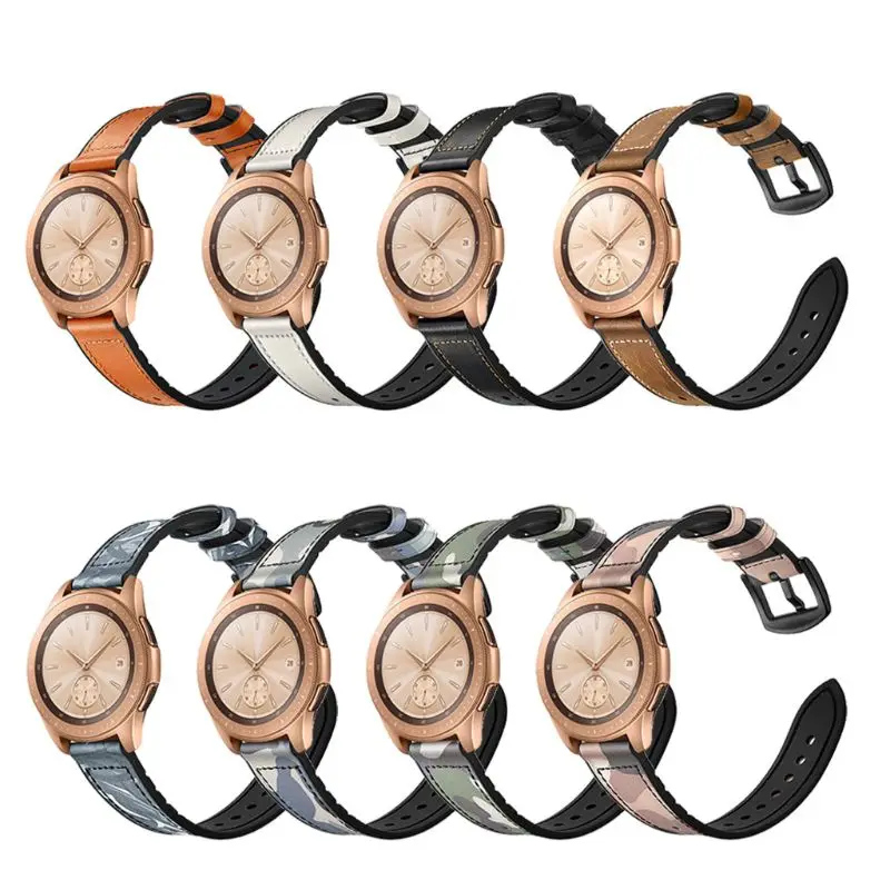 20 мм/22 мм Натуральная кожа ремешок на запястье, наручные часы для samsung Galaxy Watch 42/46 мм A5YA