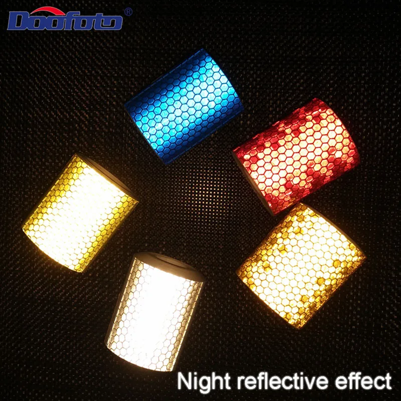 Doofoto DIY Светоотражающая наклейка для автомобиля и велосипеда Cinta Reflectante аксессуары для внешней отделки Предупреждение ющая Светоотражающая защитная пленка