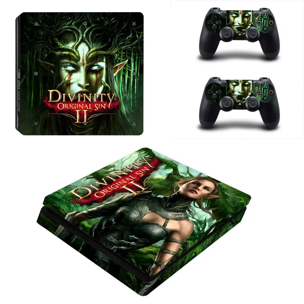 YSP4S-3127 Divinity: Sin 2 PS4 тонкие наклейки PS 4 Play станция 4 тонкий стикер кожи для playstation 4 тонкая консоль и контроллер - Цвет: YSP4S-3127