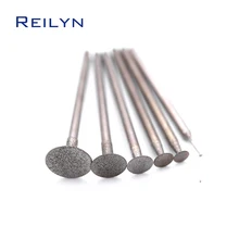 Émergy – tête Abrasive pour meuleuse/Dremel/outils rotatifs, fraise de meulage en diamant avec dents de Type K