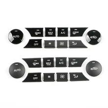 Tableau de bord noir mat Piano climatisation bouton paillettes garniture de remplacement pour mercedes benz W204 classe C CLS M / G / GLK