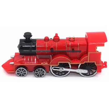 

1/55 Diecast Retro Train Locomotive Pull Back Car Model with LED Music Kids Toy