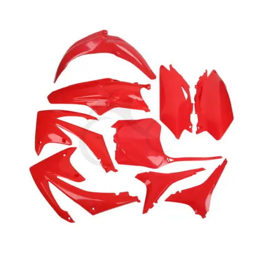 Мотоцикл крыло обтекатель комплект для Honda CRF450 CRF450R 2009-2012 2010 2011 черный/красный
