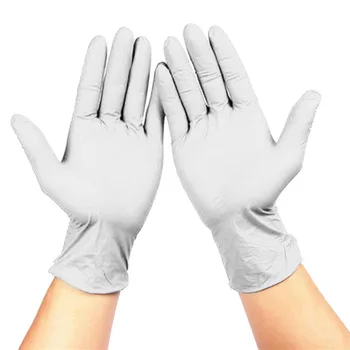 

100Pcs Black Disposable Gloves Latex Dishwashing/Kitchen/ /Work/Rubber/Garden Glove Universal For Left and Right Hand