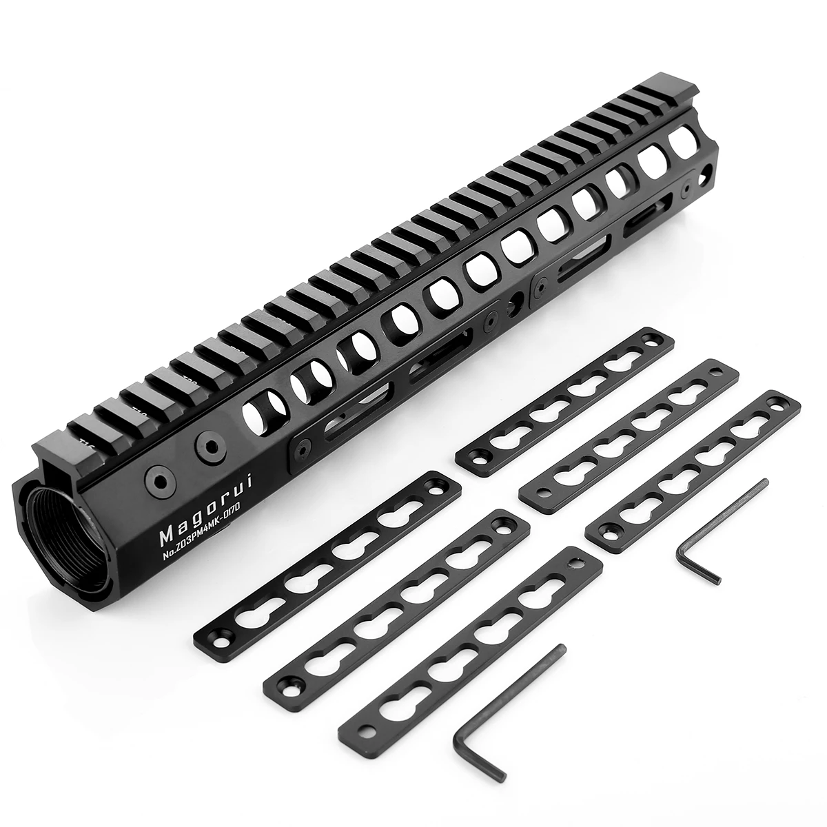 Magorui 7 &quot12&quot Tactiacl AR15 Keymod &amp M Lok Free Float Handguard Picatinny Rail для крепления на область замена