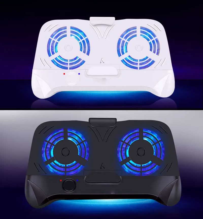 Gamepad Double Fan Radiator Gamepads Controller Power Bank Bracket for Shooting Games for Mobile Phone